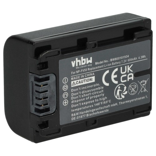 Batteria per sony hdr cx190e - batteria,